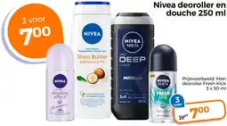 Trekpleister Nivea deoroller en douche aanbieding