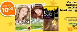 Trekpleister Garnier Nutrisse en Olia haarkleuring aanbieding