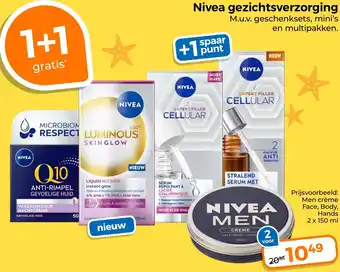 Trekpleister Nivea gezichtsverzorging aanbieding