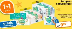 Trekpleister Pampers babydoekjes aanbieding