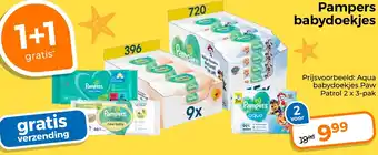 Trekpleister Pampers babydoekjes aanbieding