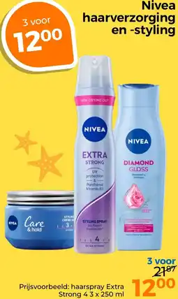 Trekpleister Nivea haarverzorging en styling aanbieding