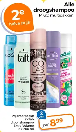 Trekpleister Alle droogshampoo aanbieding