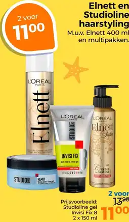 Trekpleister Elnett en Studioline haarstyling aanbieding