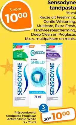 Trekpleister Sensodyne tandpasta aanbieding
