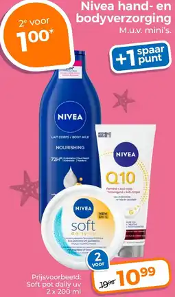 Trekpleister Nivea hand en bodyverzorging aanbieding