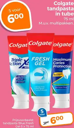 Trekpleister Colgate tandpasta in tube aanbieding