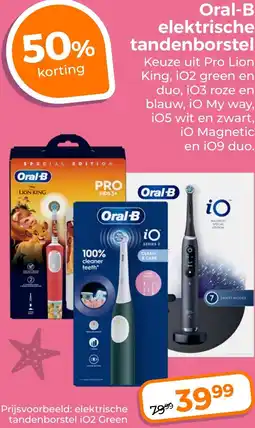Trekpleister Oral-B elektrische tandenborstel aanbieding