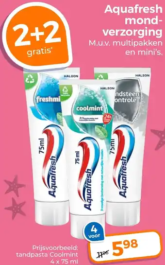 Trekpleister Aquafresh mondverzorging aanbieding