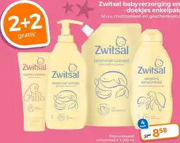 Trekpleister Zwitsal babyverzorging en doekjes enkelpak aanbieding