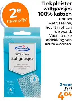 Trekpleister Trekpleister zalfgaasjes 100% katoen aanbieding