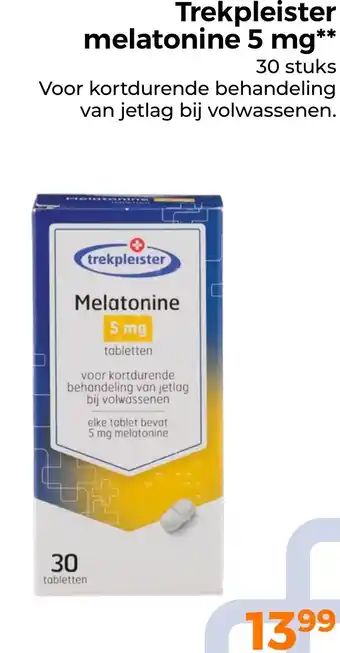 Trekpleister Trekpleister melatonine 5 mg aanbieding