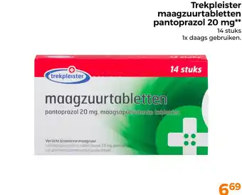 Trekpleister Trekpleister maagzuurtabletten pantoprazol 20 mg aanbieding