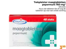 Trekpleister Trekpleister maagtabletten pepermunt 760 mg aanbieding