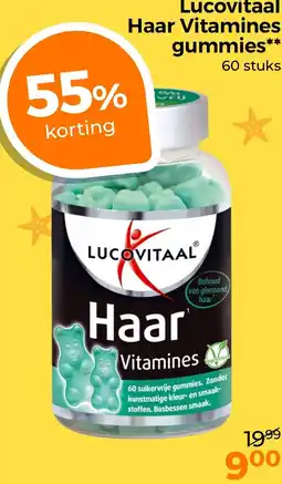 Trekpleister Lucovitaal Haar Vitamines gummies aanbieding