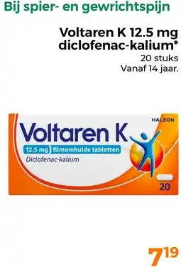 Trekpleister Voltaren K 12.5 mg diclofenac-kalium aanbieding