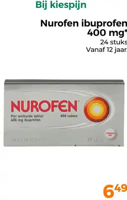Trekpleister Nurofen ibuprofen 400 mg aanbieding