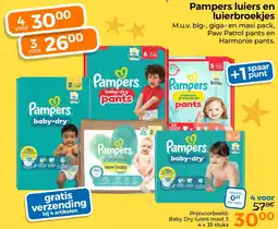 Trekpleister Pampers luiers en luierbroekjes aanbieding