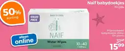 Trekpleister Naïf babydoekjes aanbieding