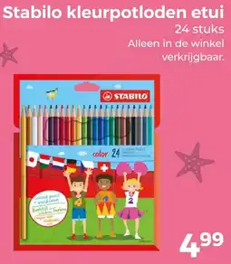 Trekpleister Stabilo kleurpotloden etui aanbieding