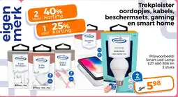 Trekpleister Trekpleister oordopjes, kabels, beschermsets, gaming en smart home aanbieding