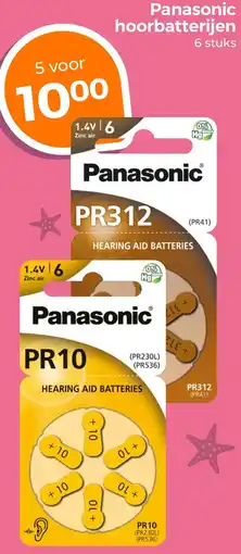 Trekpleister Panasonic hoorbatterijen aanbieding