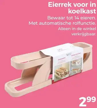 Trekpleister Eierrek voor in koelkast aanbieding