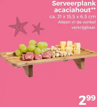 Trekpleister Serveerplank acaciahout aanbieding