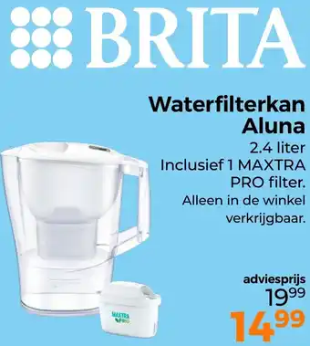 Trekpleister Waterfilterkan Aluna aanbieding