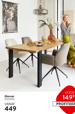IN.HOUSE Glenvar Eettafel aanbieding