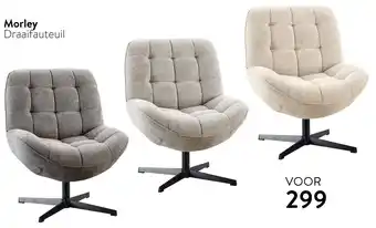 IN.HOUSE Morley Draaifauteuil aanbieding