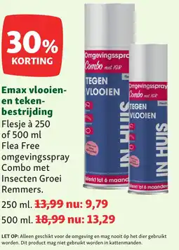 Maxi Zoo Emax vlooien en tekenbestrijding aanbieding