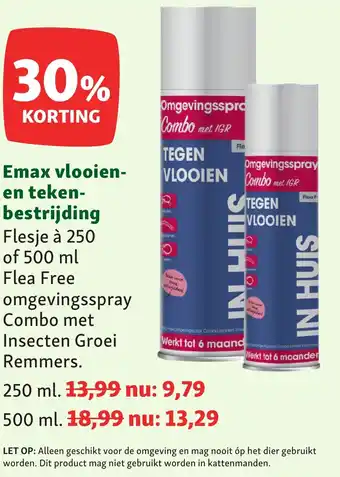 Maxi Zoo Emax vlooien en tekenbestrijding aanbieding