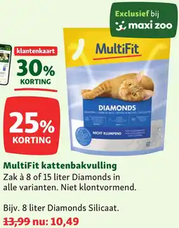 Maxi Zoo MultiFit kattenbakvulling aanbieding
