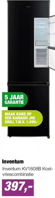 EP Inventum KV1808B Koel-vriescombinatie aanbieding