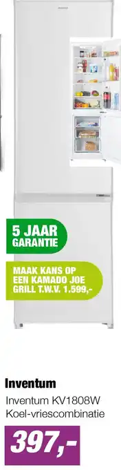 EP Inventum KV1808W Koel-vriescombinatie aanbieding