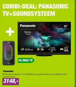EP COMBI DEAL: PANASONIC TV+SOUNDSYSTEEM aanbieding