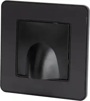 Amazon Kabeluitgangsplaat 16A compleet - geborsteld zwart metaal - Kouro serie Zenitech aanbieding