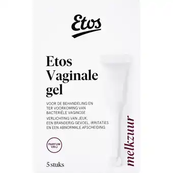 Albert Heijn Etos Vaginale gel aanbieding