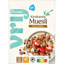 Albert Heijn AH Glutenvrij Krokante muesli cocolade aanbieding