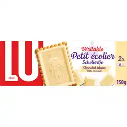 Albert Heijn LU Scholiertje witte chocolade aanbieding