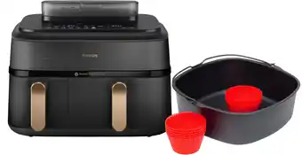 Coolblue Philips 5000 Series Dual Basket NA552/00 + Bakmeesterset aanbieding