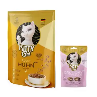 Zooplus 800 g Kitty Droogvoer voor katten + 60 g Crunchy Pillows Gevogelte & Kaas gratis! aanbieding