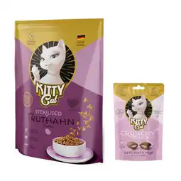 Zooplus 800 g Kitty Droogvoer voor katten + 60 g Crunchy Pillows Gevogelte & Kaas gratis! aanbieding