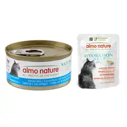 Zooplus 40% Korting! 6 x 70 g Almo Nature + 6 x 50 g HFC Hydration Help aanbieding