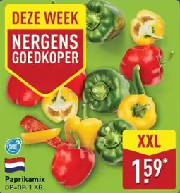 ALDI Paprikamix OP=OP. 1 KG. aanbieding