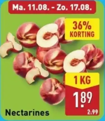 ALDI Nectarines aanbieding