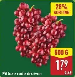 ALDI Pitloze rode druiven aanbieding