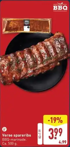 ALDI Verse spareribs aanbieding