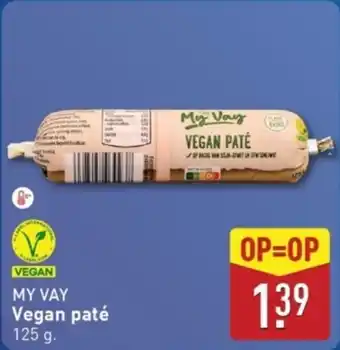 ALDI My Vay Vegan Paté aanbieding